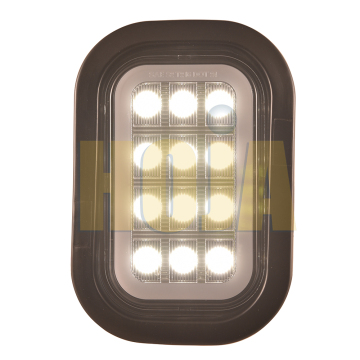 12V/24V SAE/DOT -rechthoekig LED -staartlicht met neon gloed voor vrachtwagens en trailers