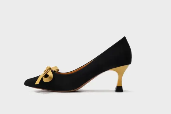 2021 summer bowknot cusp slim heel lady sandals