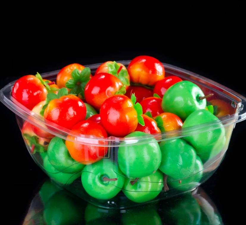 Plastic storage box for fresh fruit