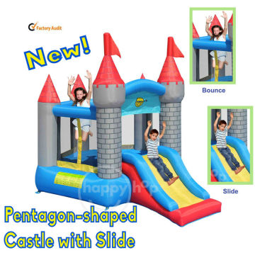 Happyhop Bouncy Castle 9018N Pentagon Shaped Castle with Slide