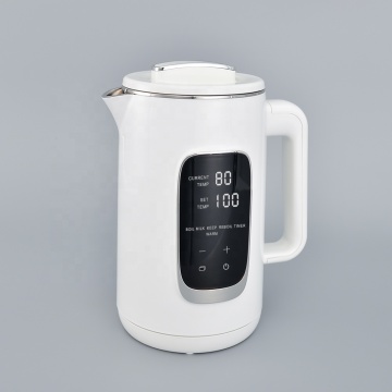Chaleira elétrica de controle de temperatura digital para chá, leite e água - aço inoxidável e portátil