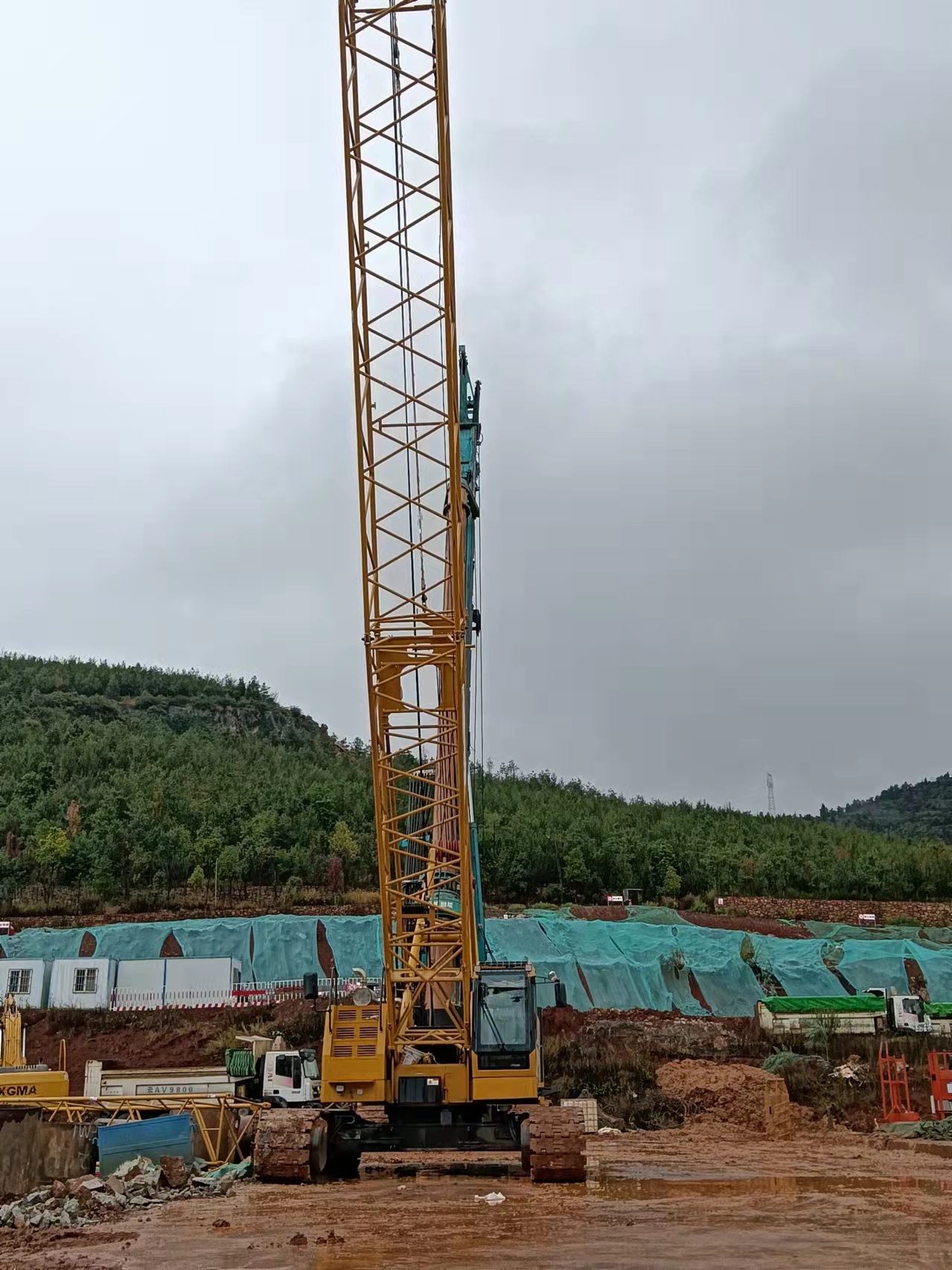 used crawler crane boom extension view-xgc55