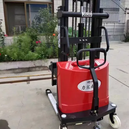 Electric Stacking Truck: Semi-Electric Pallet Stacker for Retail and Restaurant Industries