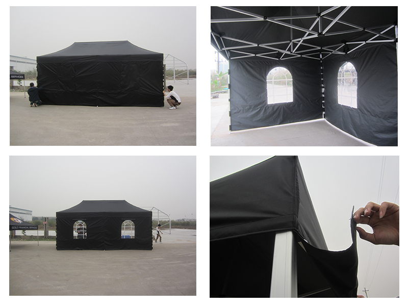 3X6m Advertising Folding Tent Pop up Canopy with Clear Window