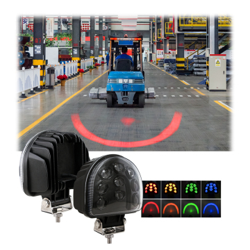 10-80V DC 18W LED ARC Beam Light for Forklift - Red, Blue, Green, Orange, Waterproof Safety Warning