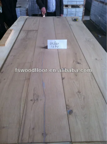 Rustic oak engineered flooring