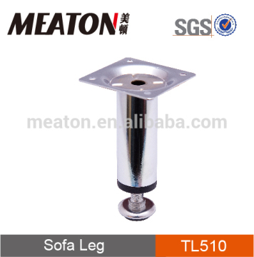 Metal furniture leg for accessories for sofas