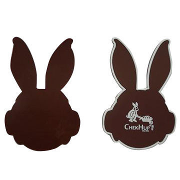 PVC coaster, customized shapes/sizes/logos are welcome