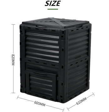 Factory Direct Cheap Outdoor Garden Compost Bin - Easy Assembly Durable Plastic Composteur de Jardin