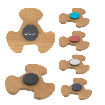 Wooden/Bamboo Finger Spinner - Stress Relief Toy for Anxiety