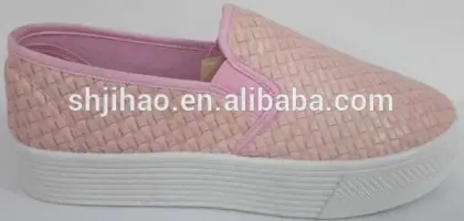 Thick soled shoes sweat pink girl shoes weave ventialtion shoe