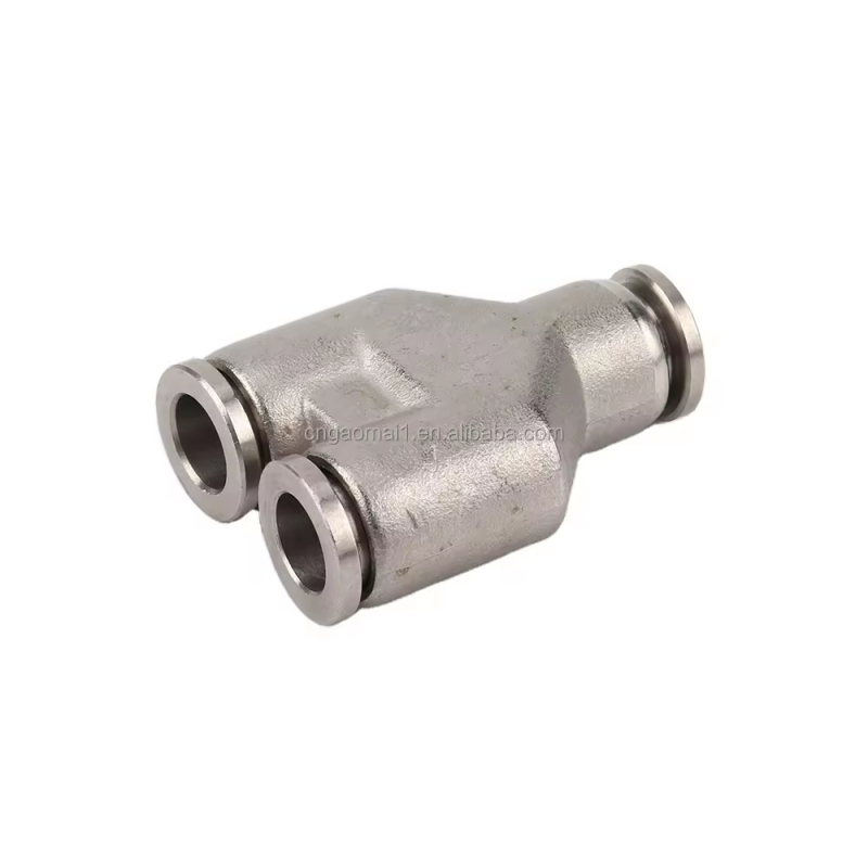 BKC-PY Pneumatic Forged Stainless Steel Y Branch 3-Way Equal Tube Mechanical Joint Pipe Fitting for Tubing: High-Quality Connect