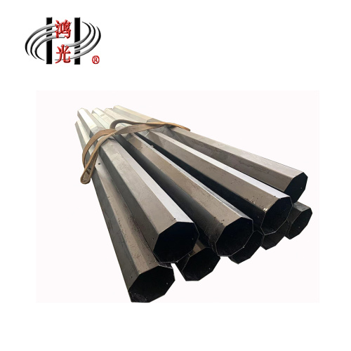 Electricity Steel Poles electric poles hot dip galvanization octagonal transmission pole Factory