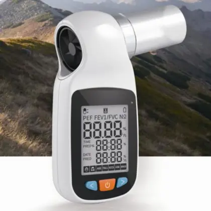 Handheld Spirometer Lung Function Testing Equipment Vital Capacity Portable ABS Monitor Medical Device Display Lung Function