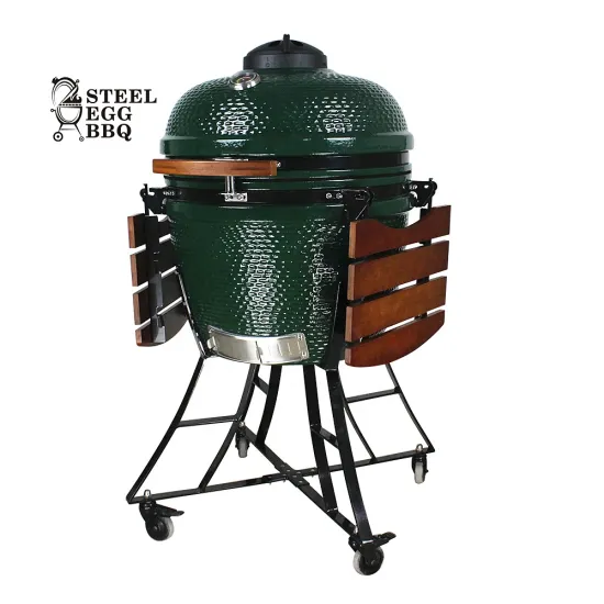 SEB KAMADO / STEEL EGG BBQ ceramic xl asador de pollo, 24 inch green color egg carbon parrillas motor para asador kanka grill