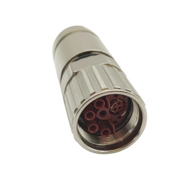 We Top Connecteur Circulaire M23 8 Broches (2+1+5) – IP67 Étanche Pour Vélo Électrique Et Chargeur – Connecteur D'Alimentation
