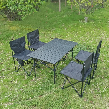Ensemble de camping et de chaise en plein air bon marché - pliage en acier en carbone