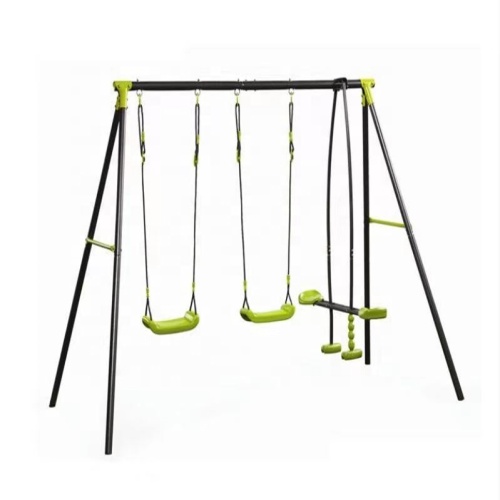 Kids Metal Swing Set 3 Function Outdoor Children Garden Metal Swing Set Factory