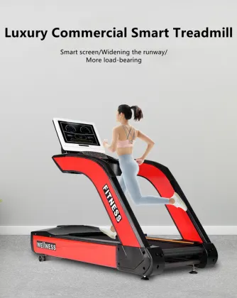 Commercial Touch Screen Treadmill 7HP Electric Treadmill Caminadora