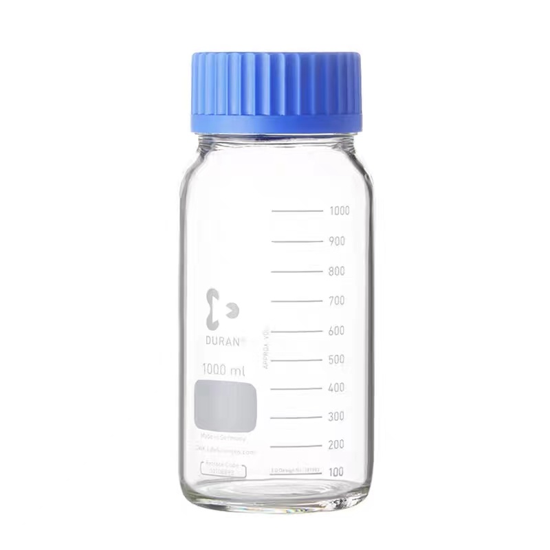 Бутылка с боросиликатным стеклянным реагентом с винтовой крышкой 250 мл