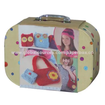Suitcase with Silver Locker and Plastic Handle