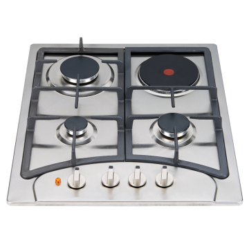 stainless steel electric hob built in gas cooker