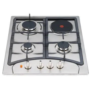 stainless steel electric hob built in gas cooker