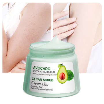 Private Label Veganer Avocado Zucker Frauen Peeling Body Scrub