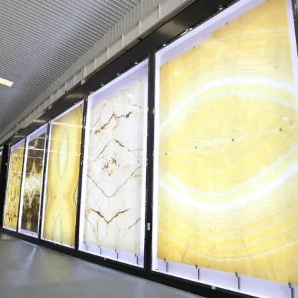 Translucid Stone Backlit Onyx Marble Background Wall Covering