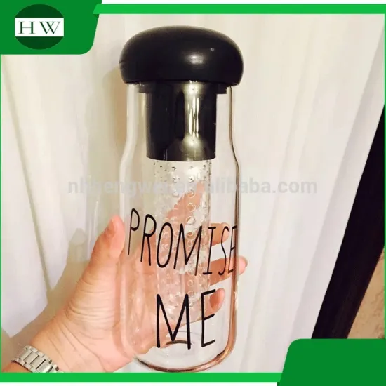 custom printed clear portable promise me plastic travel lemon fruit juice drinking water bottle mug cup