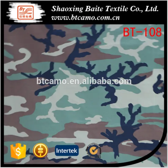 Low price popular military camouflage printing fabric BT-108