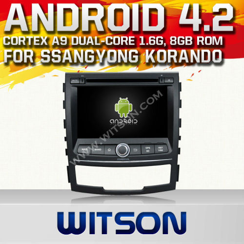 WITSON Android 4.2 car dvd for SSANGYONG KORANDO WITH A9 CHIPSET 1080P 8G ROM WIFI 3G INTERNET DVR SUPPORT