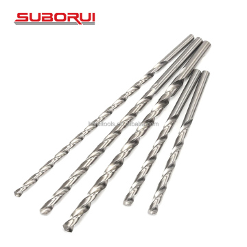 SUBORUI Custom 5mm 6mm HSS M2 4341 Long Metal Twist Drill Bit for Stainless Steel Hard Metal