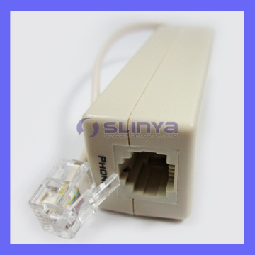 DSL ADSL Single Phone Line Inline Noise Filter (single port)