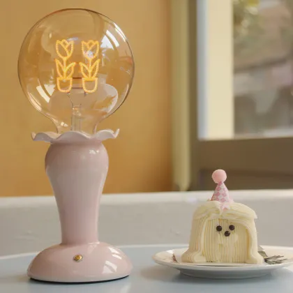 Years of Joyful Desk Lamp Gradient Pink