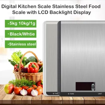 11lb/5kg 1g High Kitchen Scale LCD Electronic Food Diet Weighing Scale Digital Measuring Gram