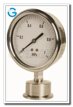 High Quality stainless steel sanitary diaphragm pressure gauge