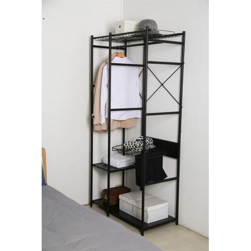 Customized Black Metal Clothing Racks