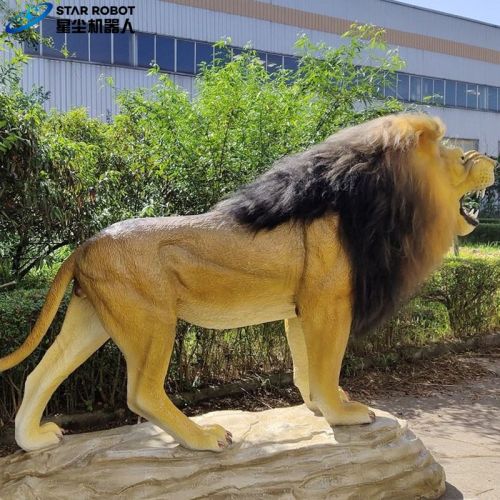 Animatronic Hewan Ukuran Hidup Singa Bergerak