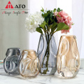 Speziell geformte Glasblumenvase-Mundblasen-Glasvase