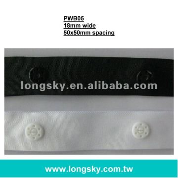 Plastic snap button tape for clothing or furniture acessory (#PWB05/50mm*50mm spacing)
