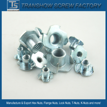 ANSI standard 4 Prongs Tee Nut T Nut