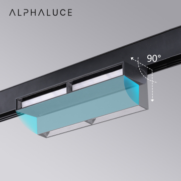 48V Magnet Flood LED Track Light with Aluminum Recessed Track Magnetic Lighting System