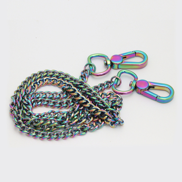Metal Snap Loop Designer Handbag Chains with Dog Buckle Rings
