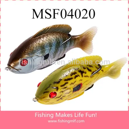 Top quality soft sunfish lure top water fishing lure sunfish soft frog lure