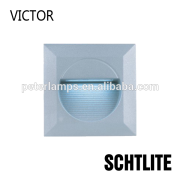 Die-cast Aluminium +PC 1.2W IP65 led wall recessed light