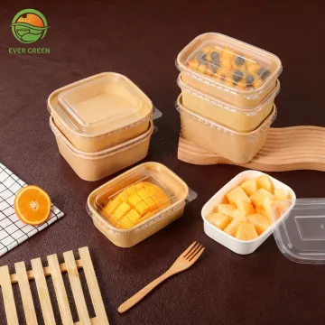 Kraft Paper Disposable Takeaway Food Microwavable Box