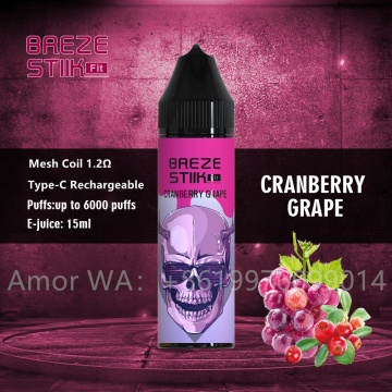 Breze Stiik fit 6000 Puffs Disposable Vape Wholesale