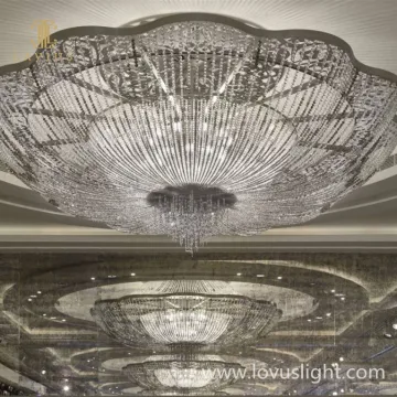 Large-scale shopping mall conference hall popular chandeliers ceiling decoration personalized chandeliers large-scale custom