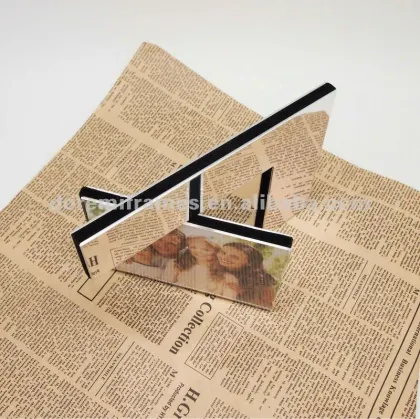 Rotating picture frame/create photo frame online/double-side foto frame